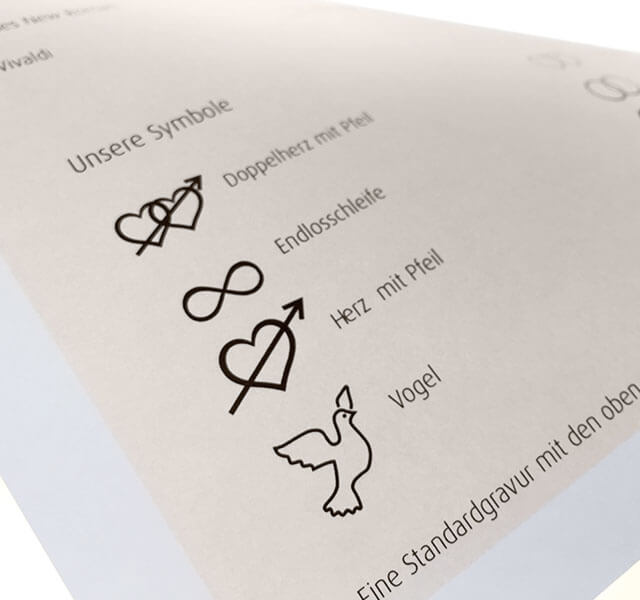 Die individuelle Gravur