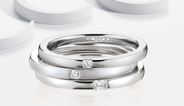 Elegante Sammelringe, Stapelringe | acredo