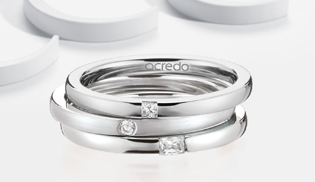 Elegante Sammelringe, Stapelringe | acredo