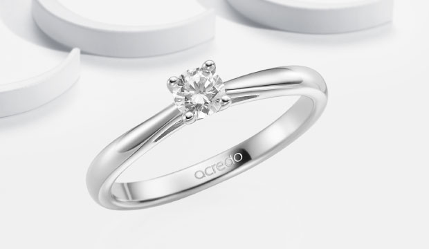Viertelkaräter Verlobungsringe 0,25 ct | acredo