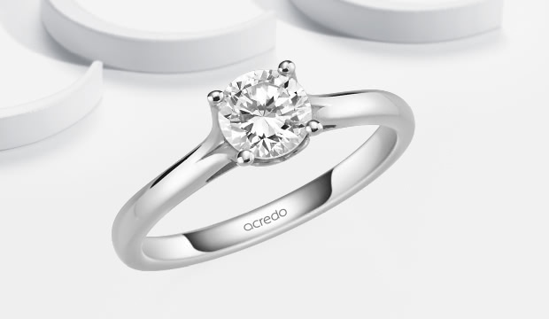 Verlobungsringe 0,7 ct mit Zertifikat | acredo