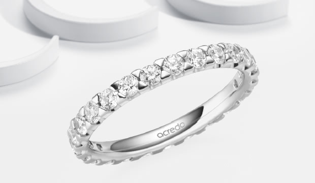 Wachsende Memoire Ringe mit 1-7 Steinen | acredo