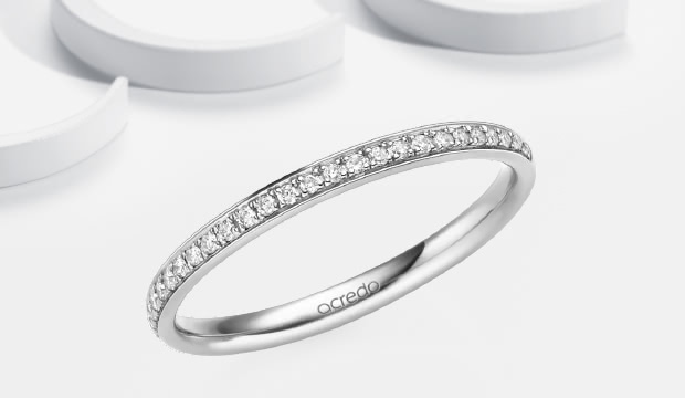 Memoire Ringe  & Vorsteckringe in Platin | acredo