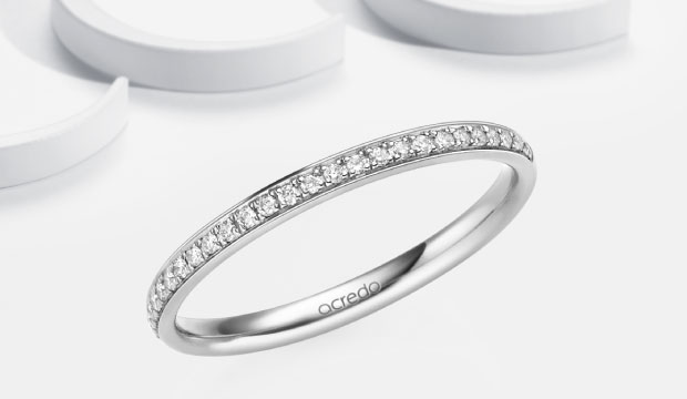 Memoire Ringe  & Vorsteckringe in Platin | acredo