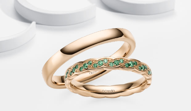 Forest Green Eheringe & Trauringe | acredo