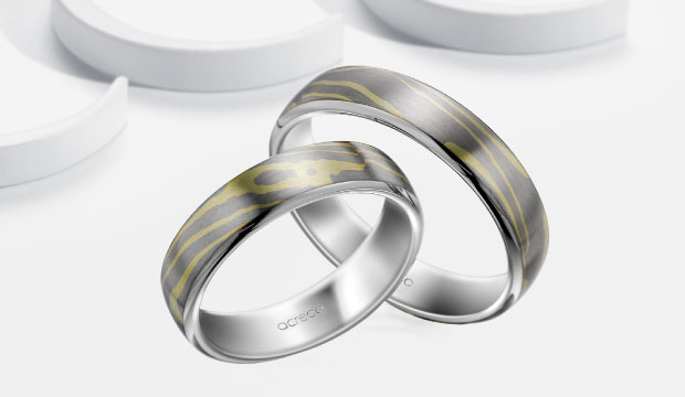 Mokume Gane Trauringe & Eheringe | acredo
