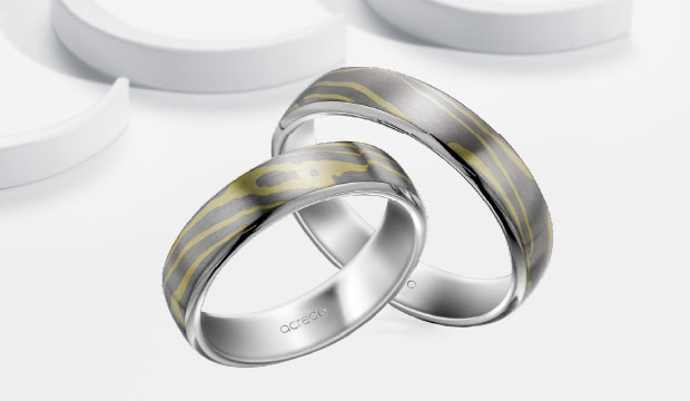 Mokume Gane Trauringe & Eheringe | acredo