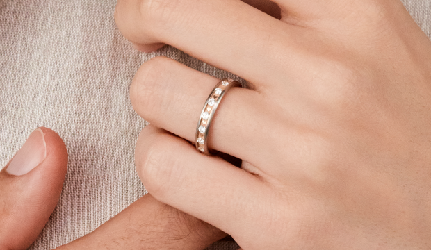 Two Tone Wedding Rings | acredo