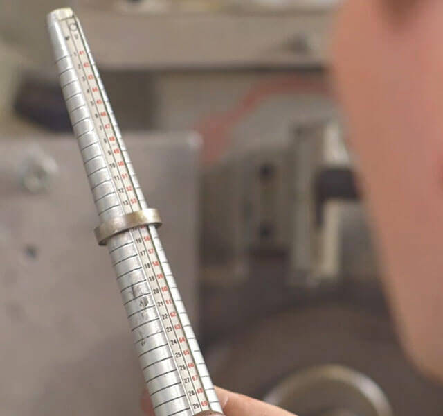 Änderung der Ringgröße